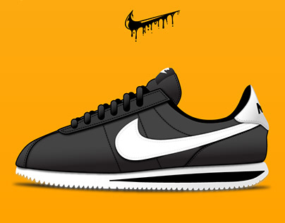 Nike Cortez Shoe Illustration