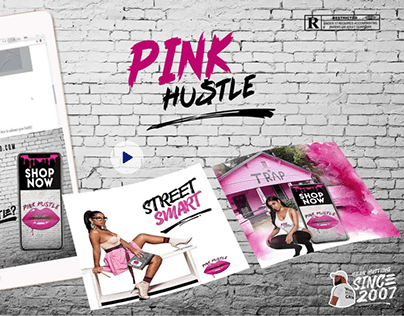Pink Hustle Brand Web Design Project