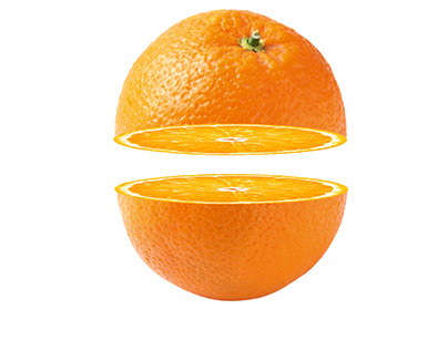 orange fruit cut
