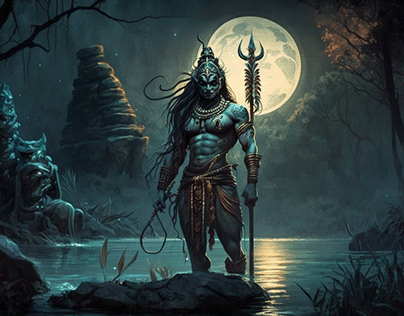 Lord Shiva as Extraterrestrial Being - Midjourney Ai