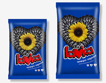Label design for sunflower seeds TM Lavka