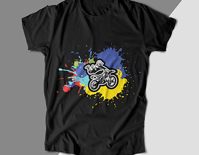 Splash Dirt Bike T-Shirt Design