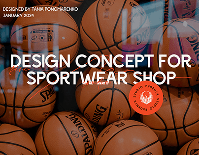 Design concept for sportwear shop