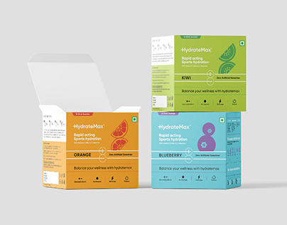 Vignette du project - HydrateMax Identity & Packaging Design