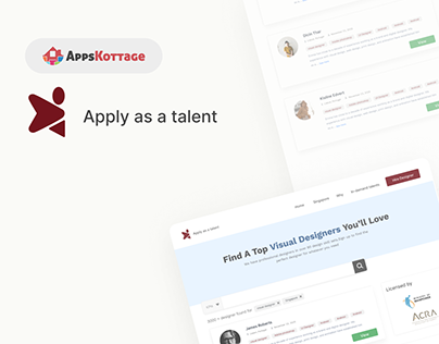 Talent seeking web app