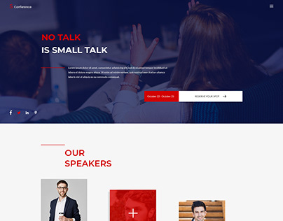 Conference psd template
