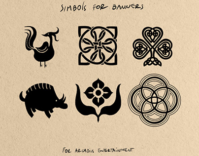 Iconos and simbols for game