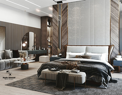 Modern Master Bedroom with dressing room