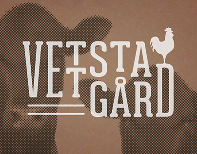 Logo and brand identity for Vettsta gård in Sweden