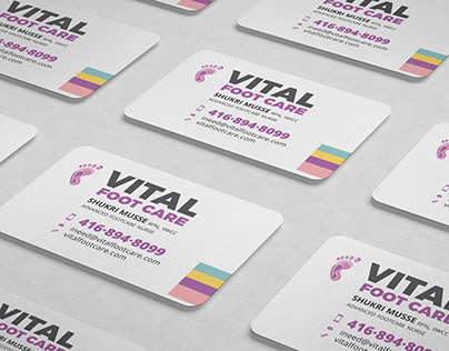 Vital Foot Care, Brand Identity + WordPress Web Design