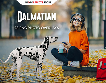 28 Dalmatian Photo Overlays