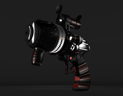 3D - Space Gun animation