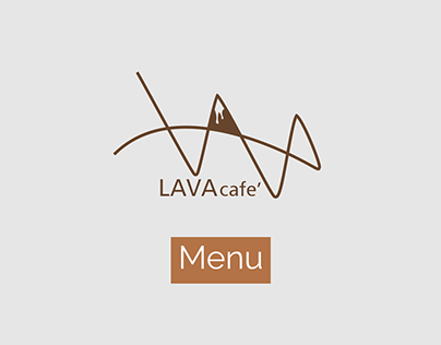 LAVA cafe - menu design