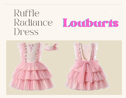 Ruffle Radiance Dress | Girls Pink Dress