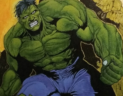 Hulk wall painting