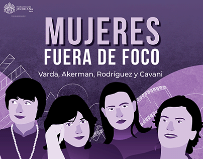 Línea gráfica: Exposición "Mujeres Fuera de Foco" PUJ