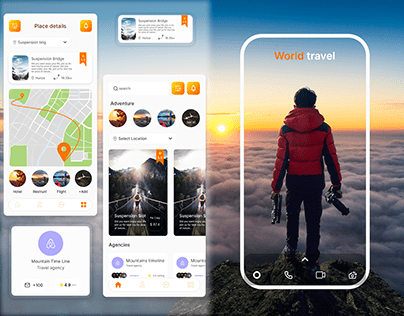 Travel app design