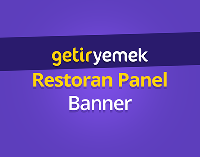 GetirYemek Restoran Panel Banner