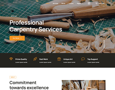 Carpenter & Craftsman WordPress Website | Web Design