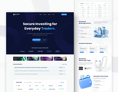 Crypto Trading - Landing Page