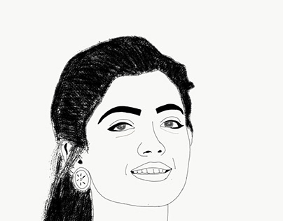 Rashmika Mandanna pencil sketch | Celebrity portraits drawing, Drawings,  Portrait sketches
