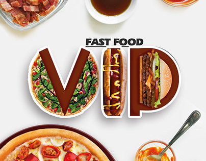 VIP Fast food . Magazine Advertising