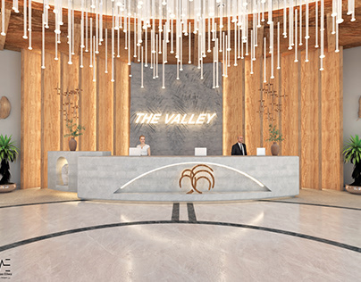 Rustic Style Hotel Reception In The New Valley Egypt