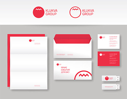 Corporate identity, website (KLUKVA GROUP event agency)