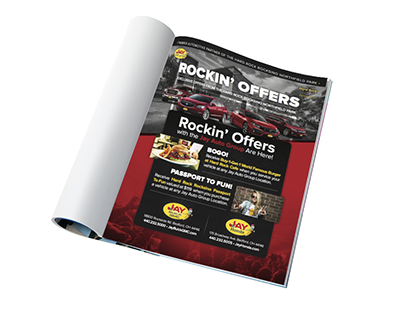 Hard Rock Rocksino Newsletter Advertisement Design