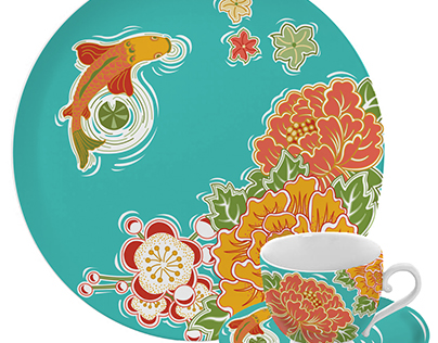 Japanese plate and cup designs