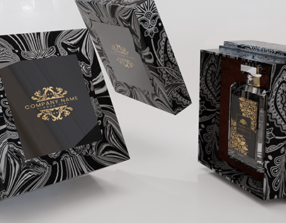 3d perfumes bottles and luxuary packaging