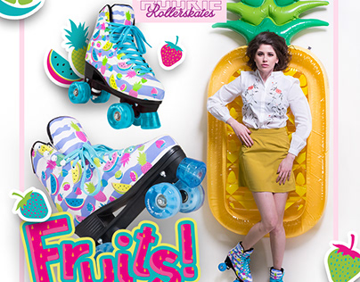 Rookie Skates - Fruits and Flamingos!