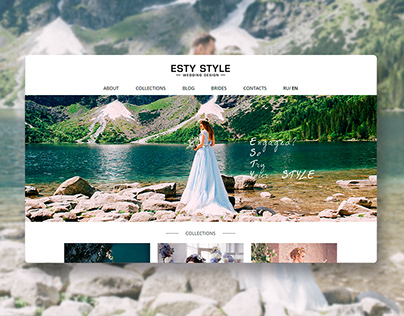 Web Site. Esty Style - Wedding brand.