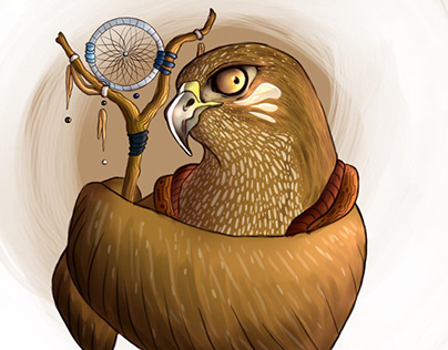 Shaman Hawk Illustration
