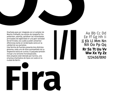 Afiche tipográfico: Fira Sans