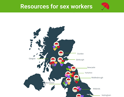 Safety Resources Map for Sex Workers