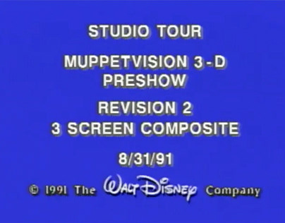 Preshow Muppet*Vision 3D Full Show (1991)