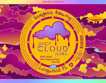 Juicy Cloud Aura - Beer Label Project