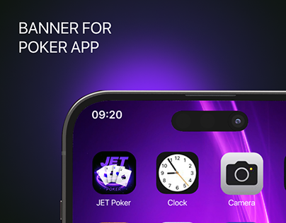 Banner for poker app/ JET Poker