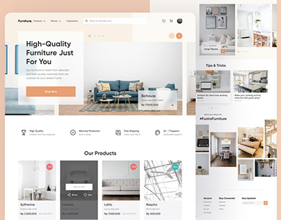 Furniture Shop Website Design