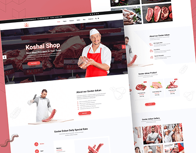 Meat Shop Web Design Template