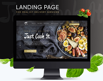 Landing page for Meal Kit Delivery Services