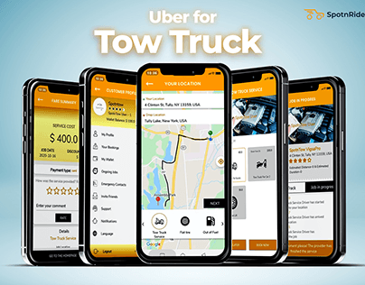 Uber for Tow Truck - SpotnRides