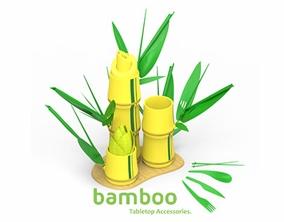 Bamboo Inspired Tabletop Accessory
