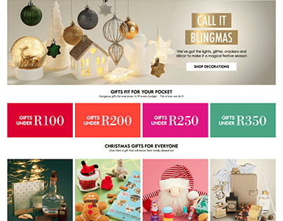 Woolworths Christmas Landing Page