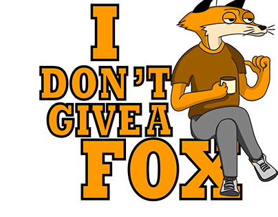 I don't give a fox illustration