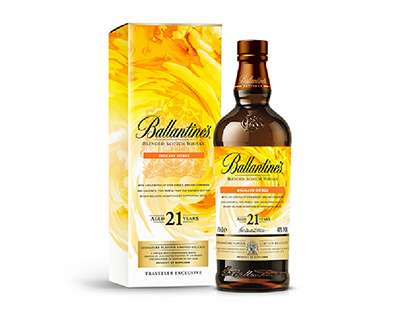Ballantines Whisky Packaging
