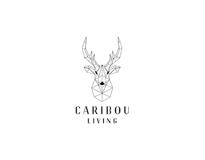 Geometric Deer/Caribou Logo Design