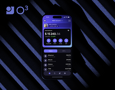 O³ Crypto Wallet App | UI/UX design | shot