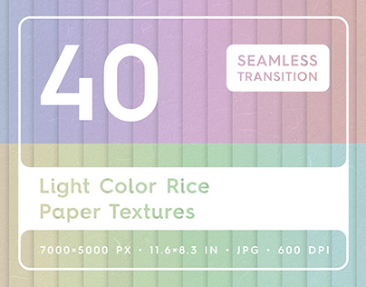 40 Light Color Rice Paper Textures